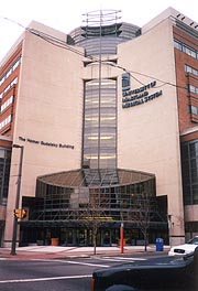 [photo, Homer S. Gudelsky Building, South Greene St., University of Maryland Medical System, Baltimore, Maryland]
